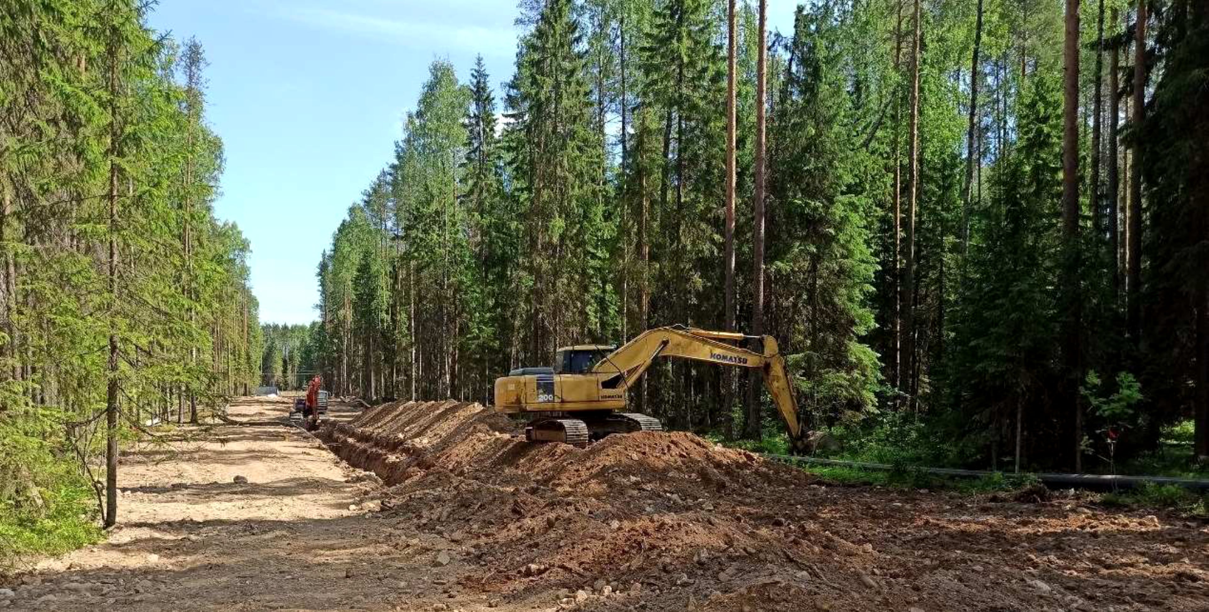 Газопровод-отвод и ГРС Няндома, Архангельская область.